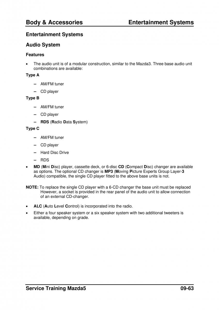 Mazda 5 I 1 owners manual / page 279