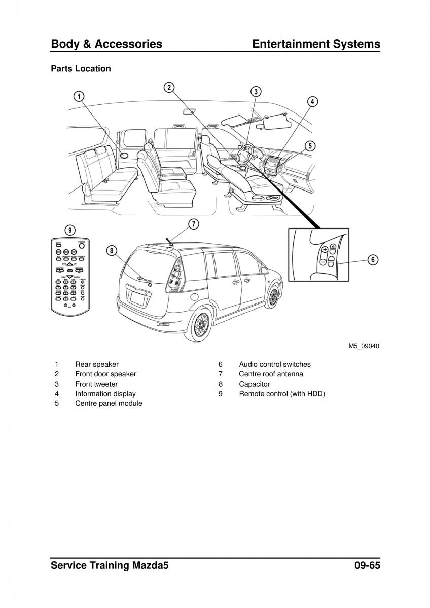 Mazda 5 I 1 owners manual / page 281