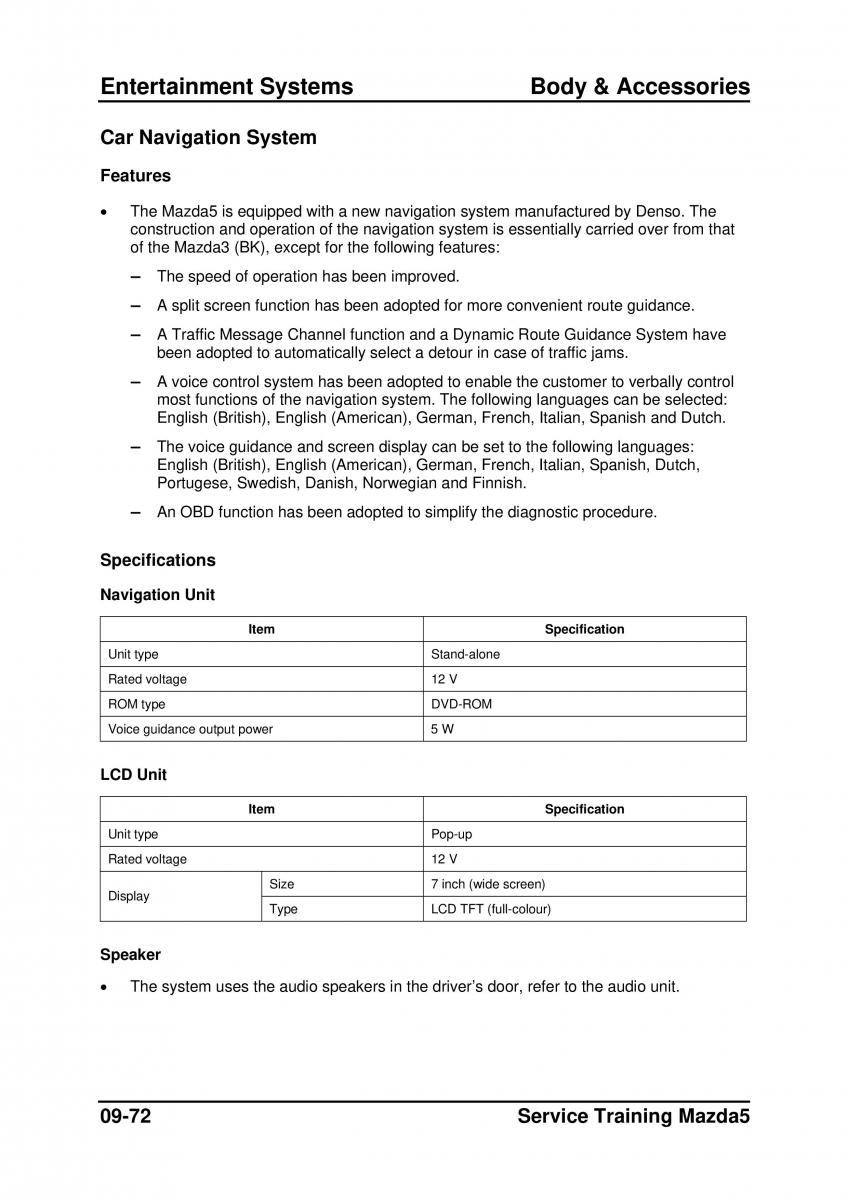 Mazda 5 I 1 owners manual / page 288