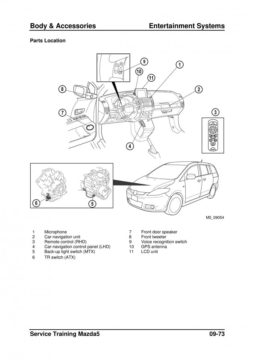 Mazda 5 I 1 owners manual / page 289