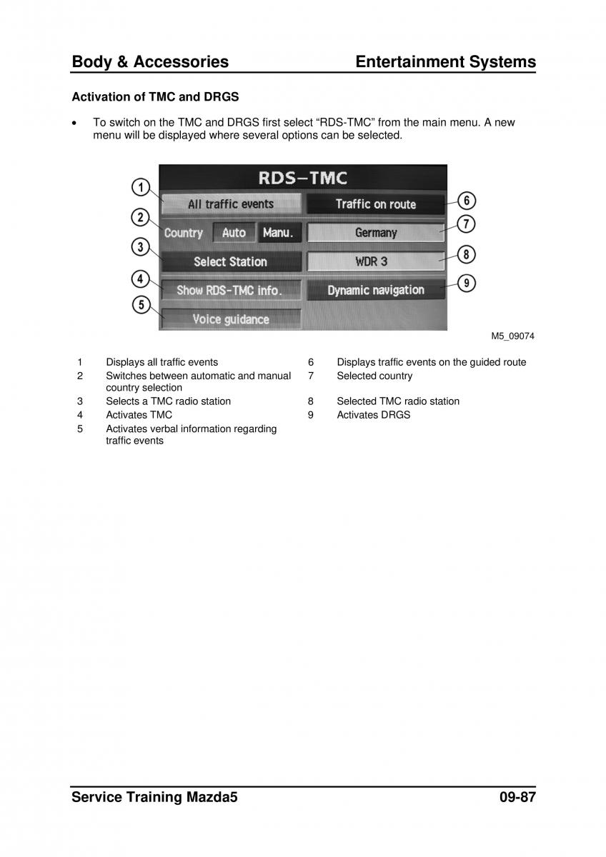 Mazda 5 I 1 owners manual / page 303