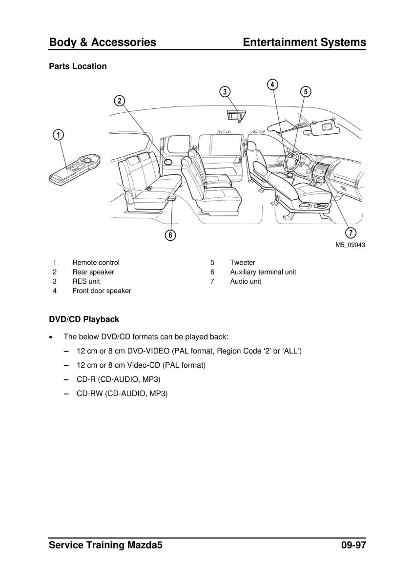 Mazda 5 I 1 owners manual / page 313