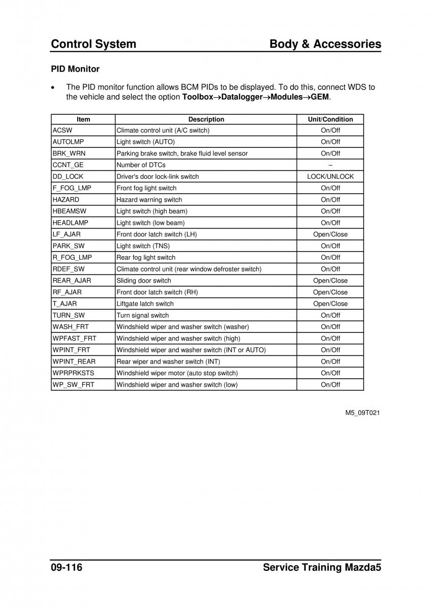 Mazda 5 I 1 owners manual / page 332