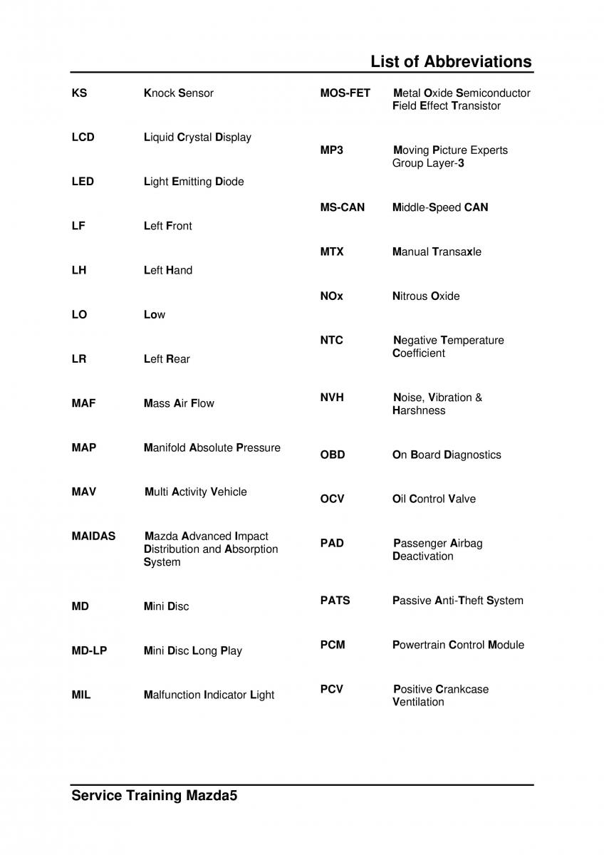 Mazda 5 I 1 owners manual / page 341