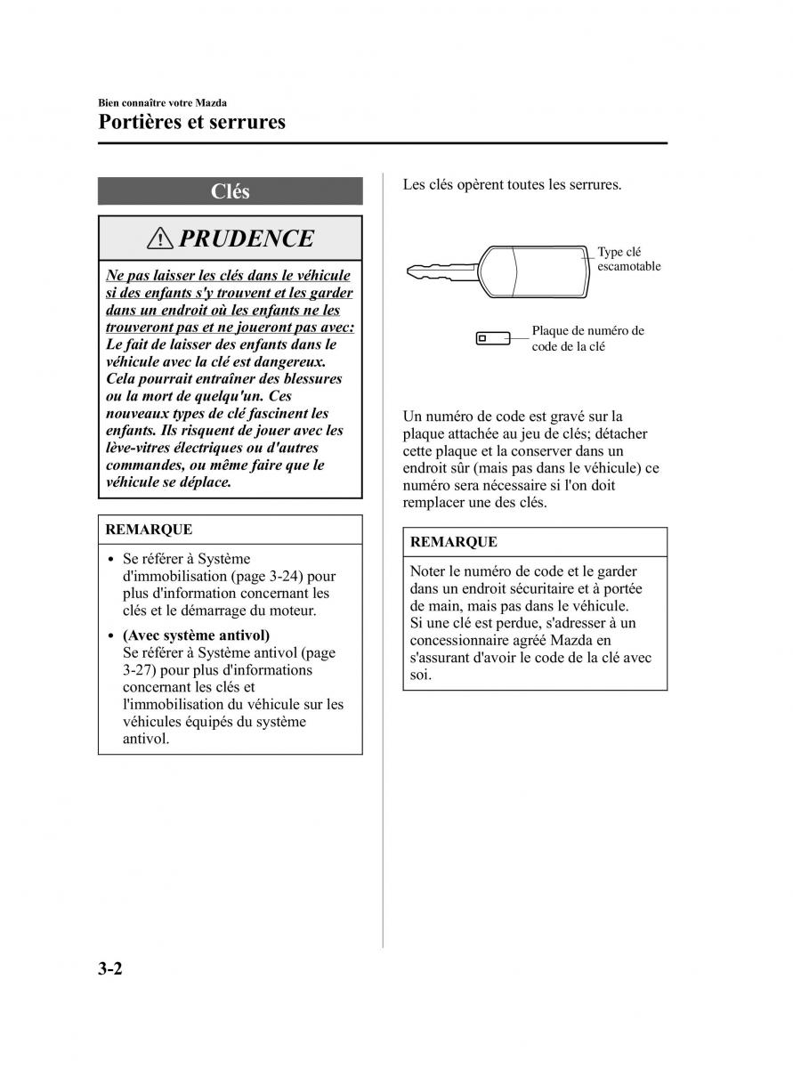 Mazda 5 I 1 manuel du proprietaire / page 78