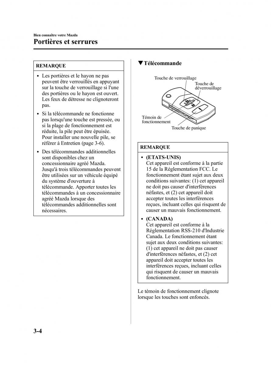 Mazda 5 I 1 manuel du proprietaire / page 80