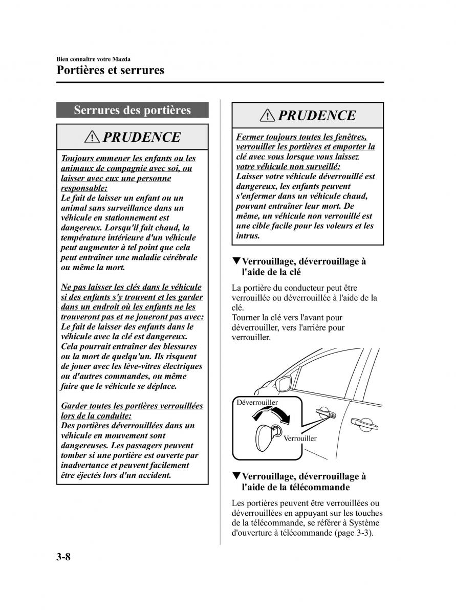 Mazda 5 I 1 manuel du proprietaire / page 84