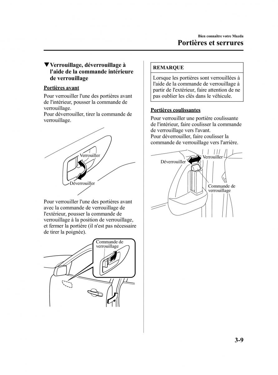 Mazda 5 I 1 manuel du proprietaire / page 85