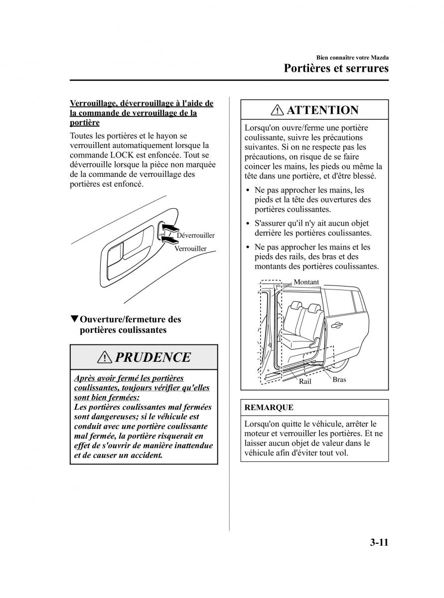 Mazda 5 I 1 manuel du proprietaire / page 87