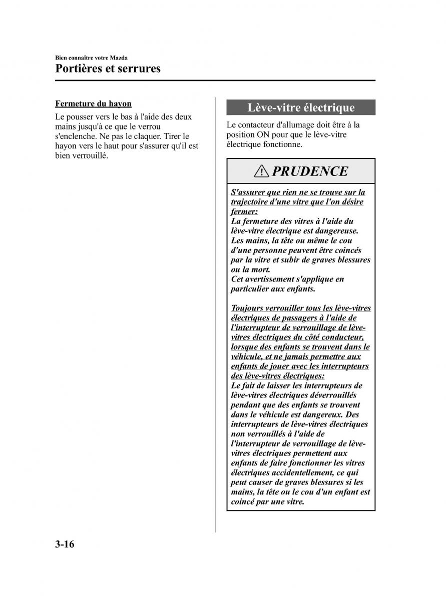 Mazda 5 I 1 manuel du proprietaire / page 92