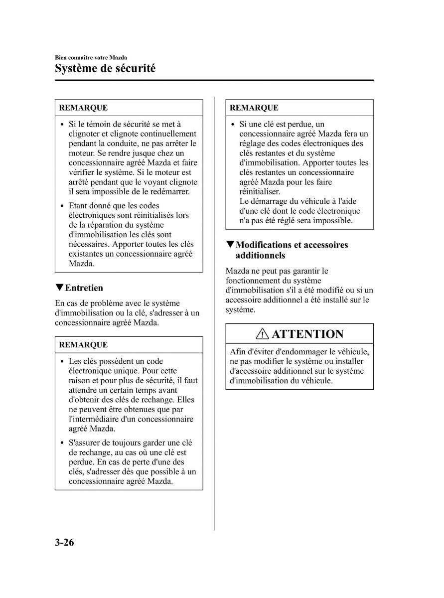 Mazda 5 I 1 manuel du proprietaire / page 102