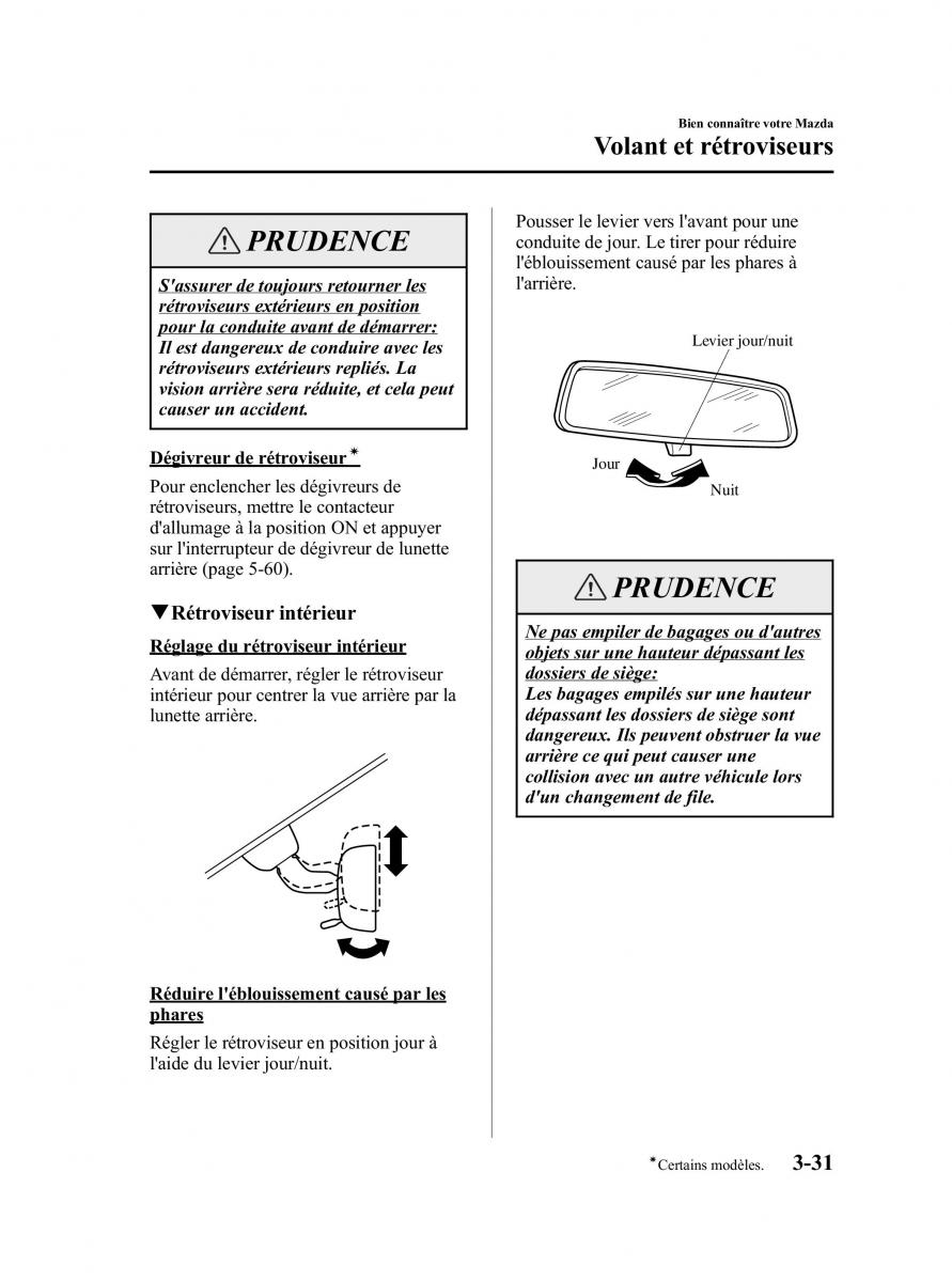 Mazda 5 I 1 manuel du proprietaire / page 107