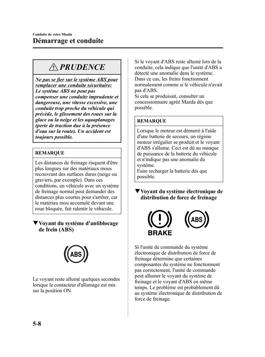 Mazda 5 I 1 manuel du proprietaire / page 130