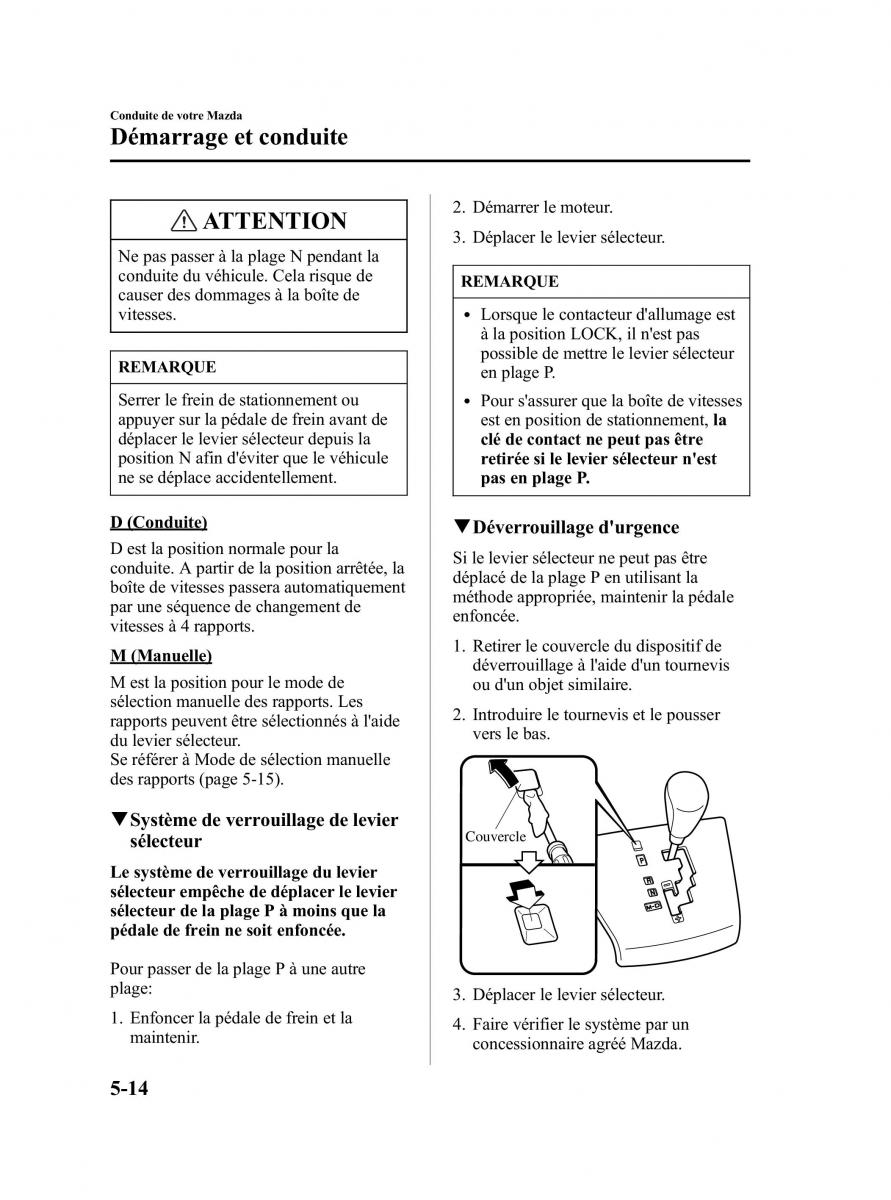 Mazda 5 I 1 manuel du proprietaire / page 136