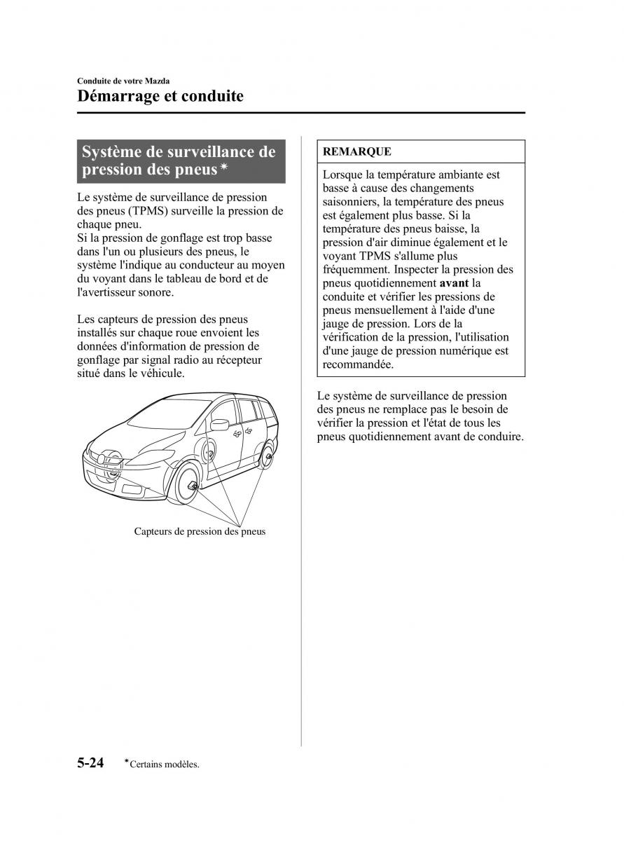 Mazda 5 I 1 manuel du proprietaire / page 146