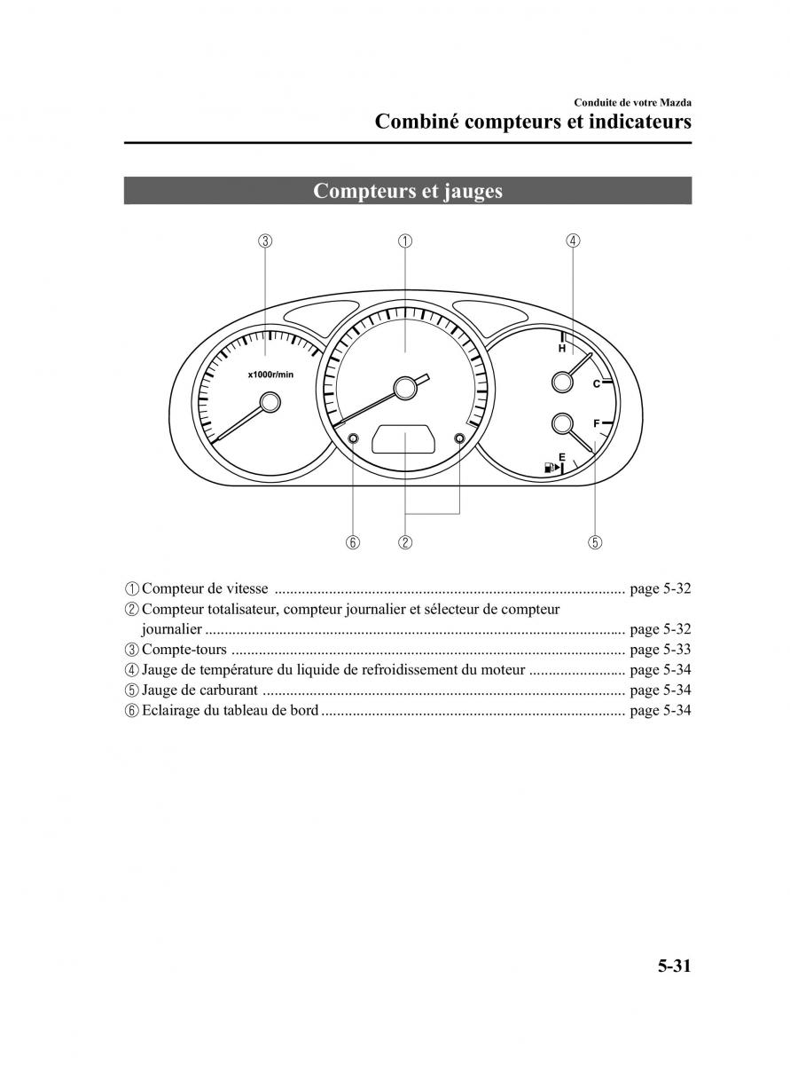 Mazda 5 I 1 manuel du proprietaire / page 153