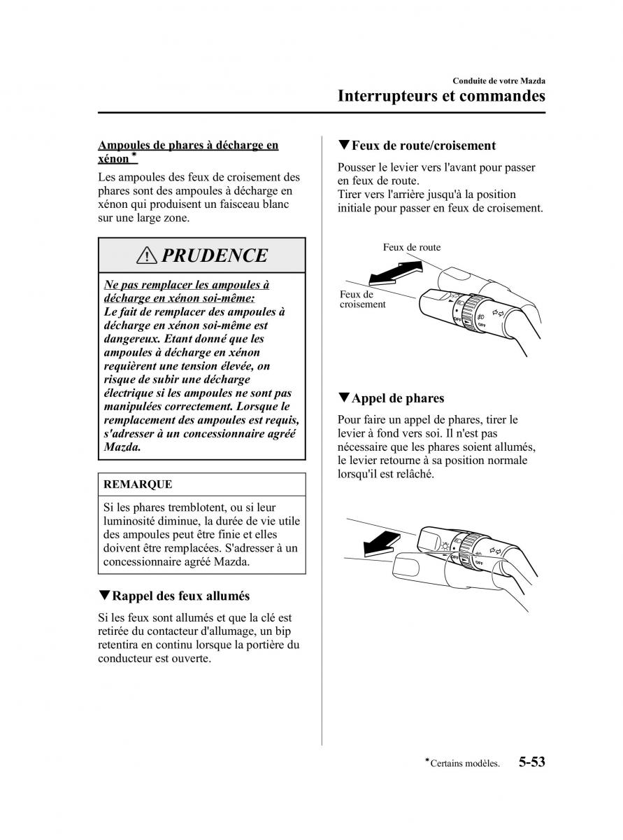 Mazda 5 I 1 manuel du proprietaire / page 175