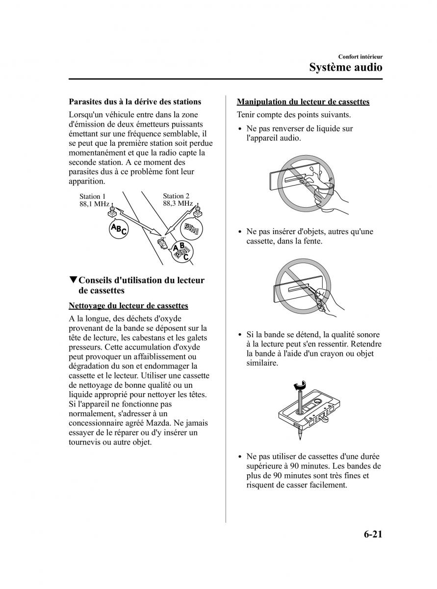 Mazda 5 I 1 manuel du proprietaire / page 205