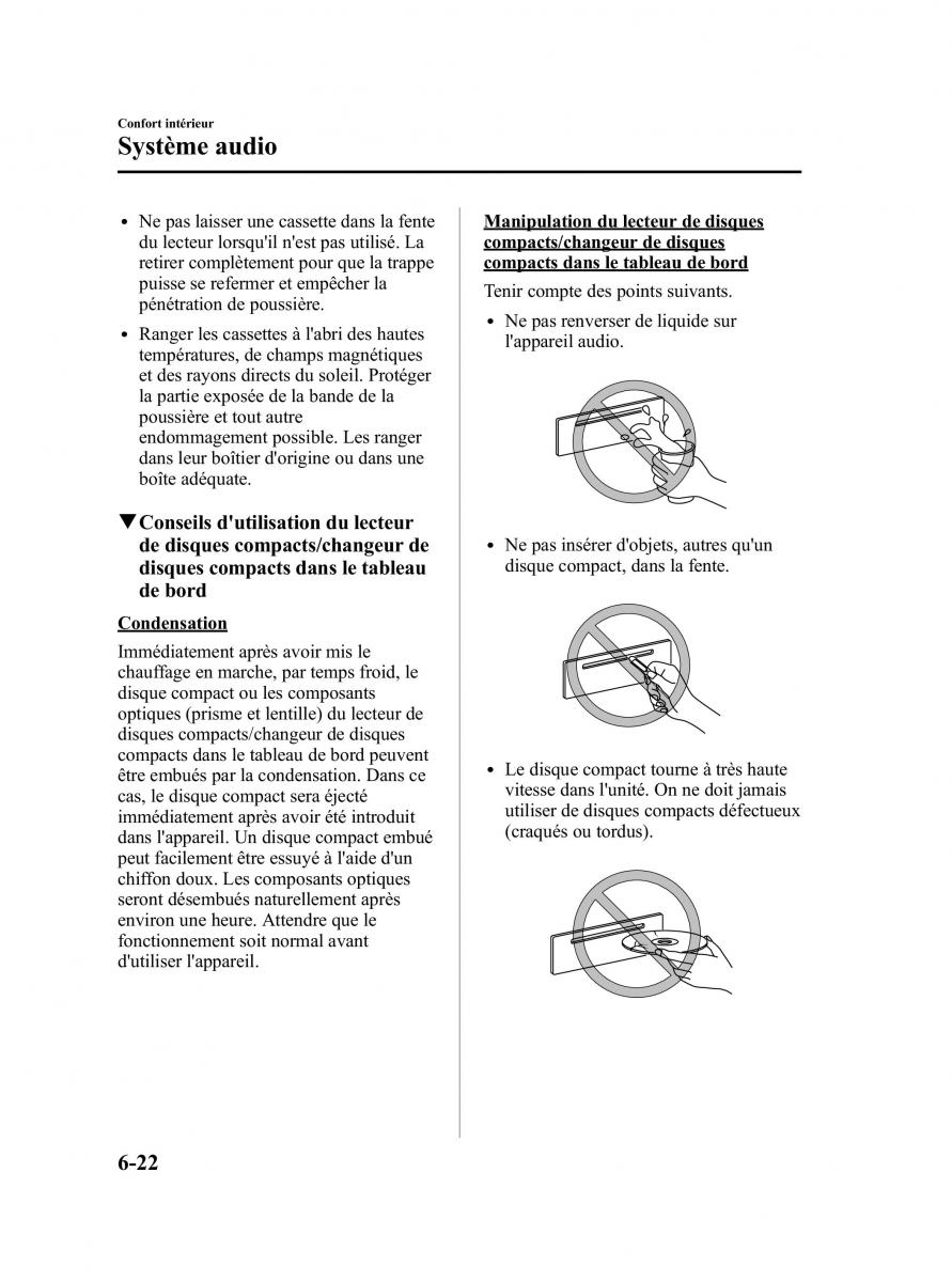 Mazda 5 I 1 manuel du proprietaire / page 206