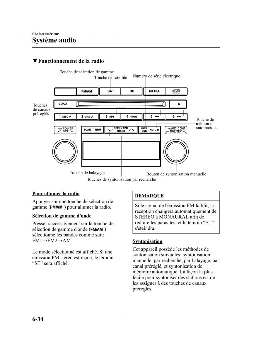 Mazda 5 I 1 manuel du proprietaire / page 218