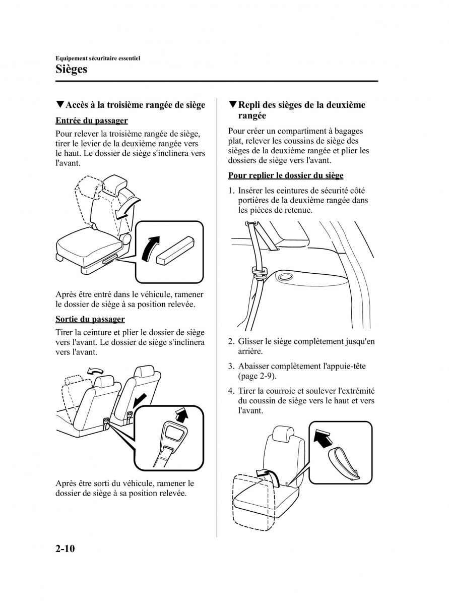 Mazda 5 I 1 manuel du proprietaire / page 22