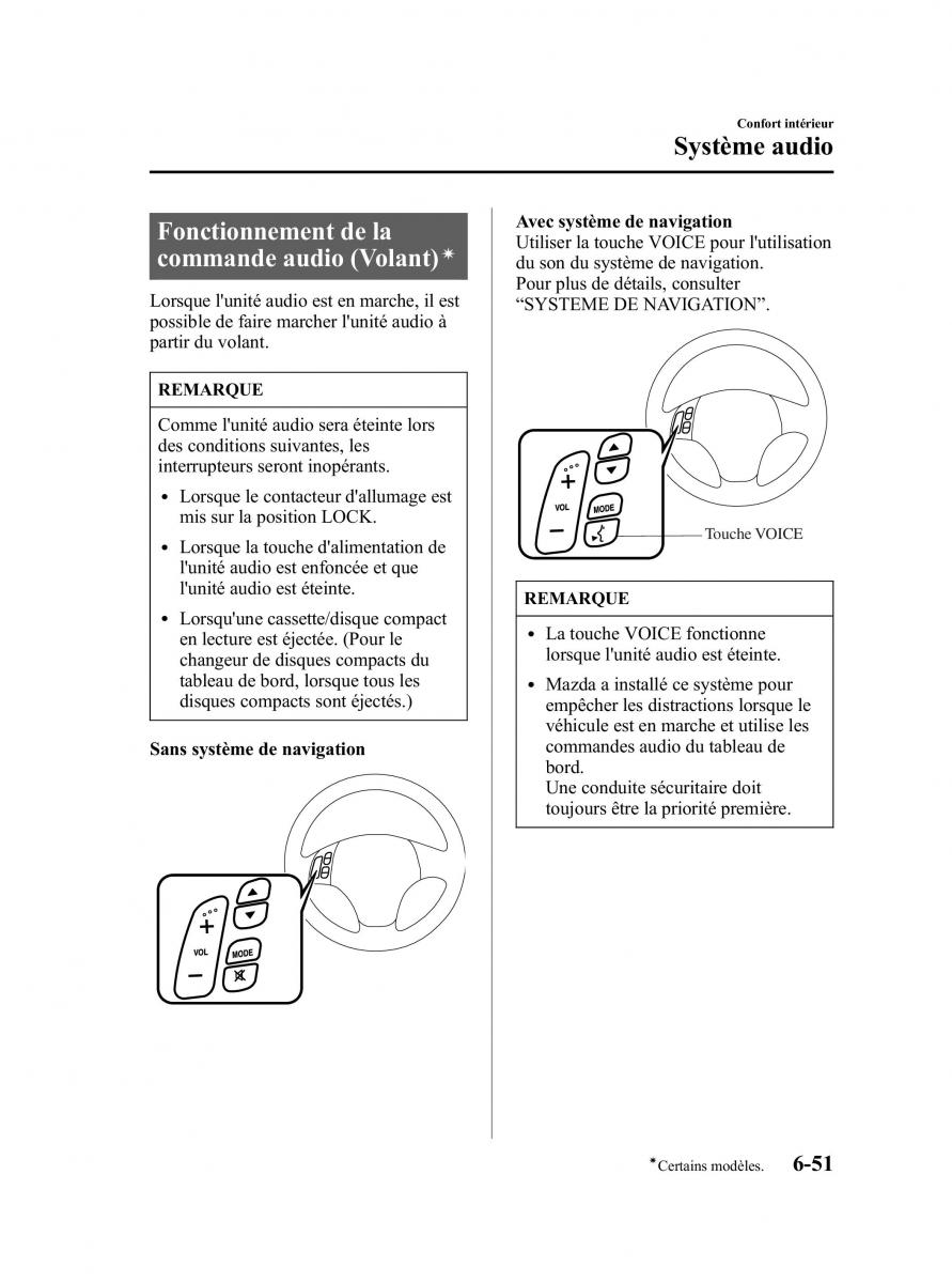 Mazda 5 I 1 manuel du proprietaire / page 235