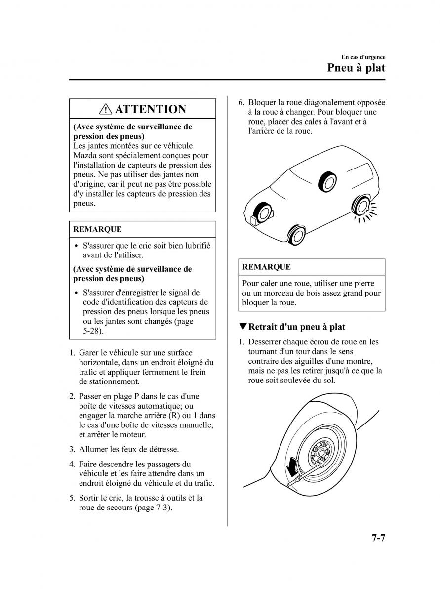 Mazda 5 I 1 manuel du proprietaire / page 259