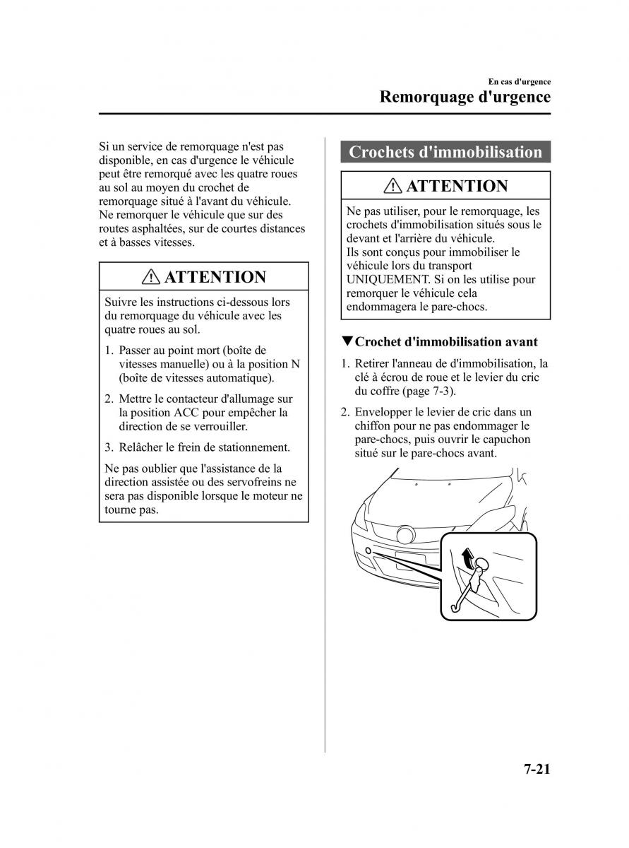 Mazda 5 I 1 manuel du proprietaire / page 273