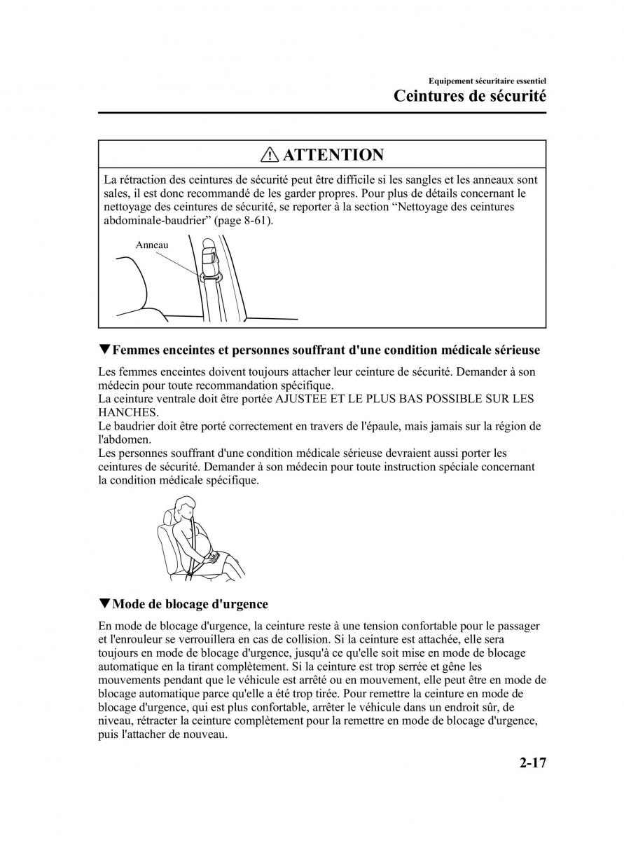 Mazda 5 I 1 manuel du proprietaire / page 29