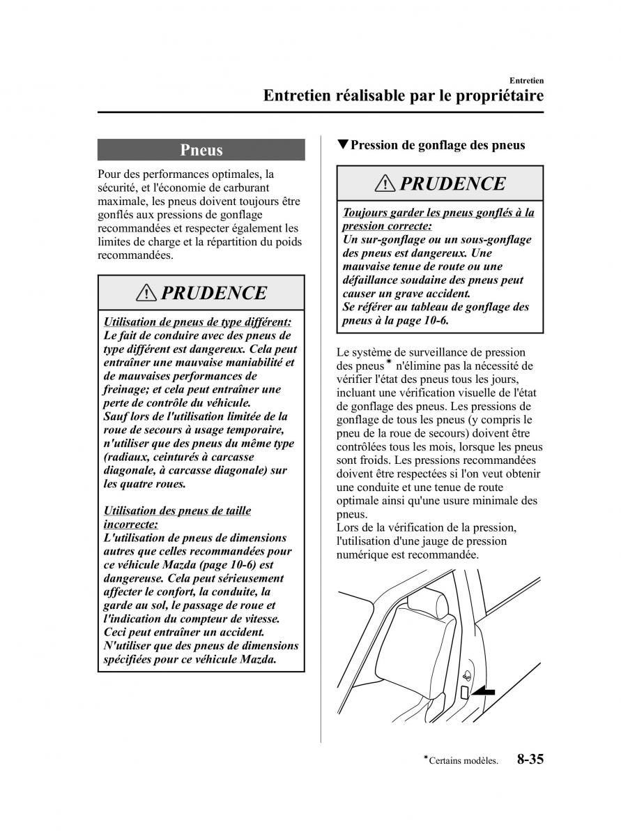 Mazda 5 I 1 manuel du proprietaire / page 311