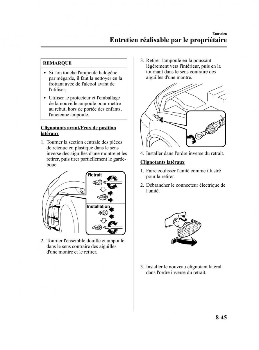 Mazda 5 I 1 manuel du proprietaire / page 321