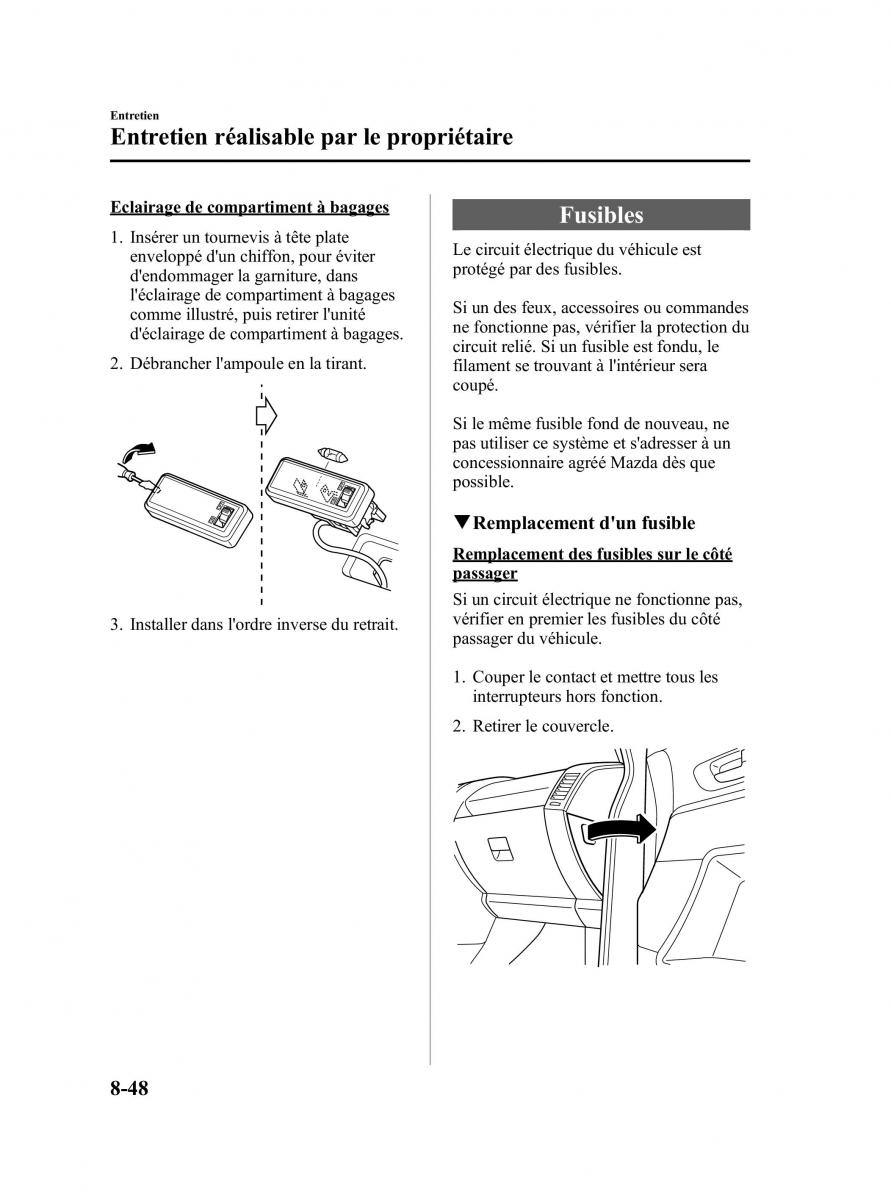 Mazda 5 I 1 manuel du proprietaire / page 324