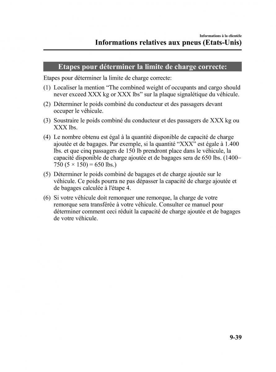 Mazda 5 I 1 manuel du proprietaire / page 377