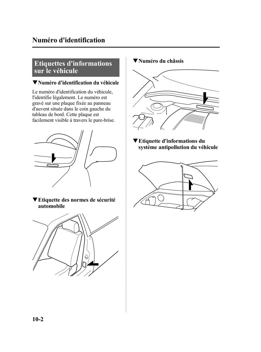 Mazda 5 I 1 manuel du proprietaire / page 382