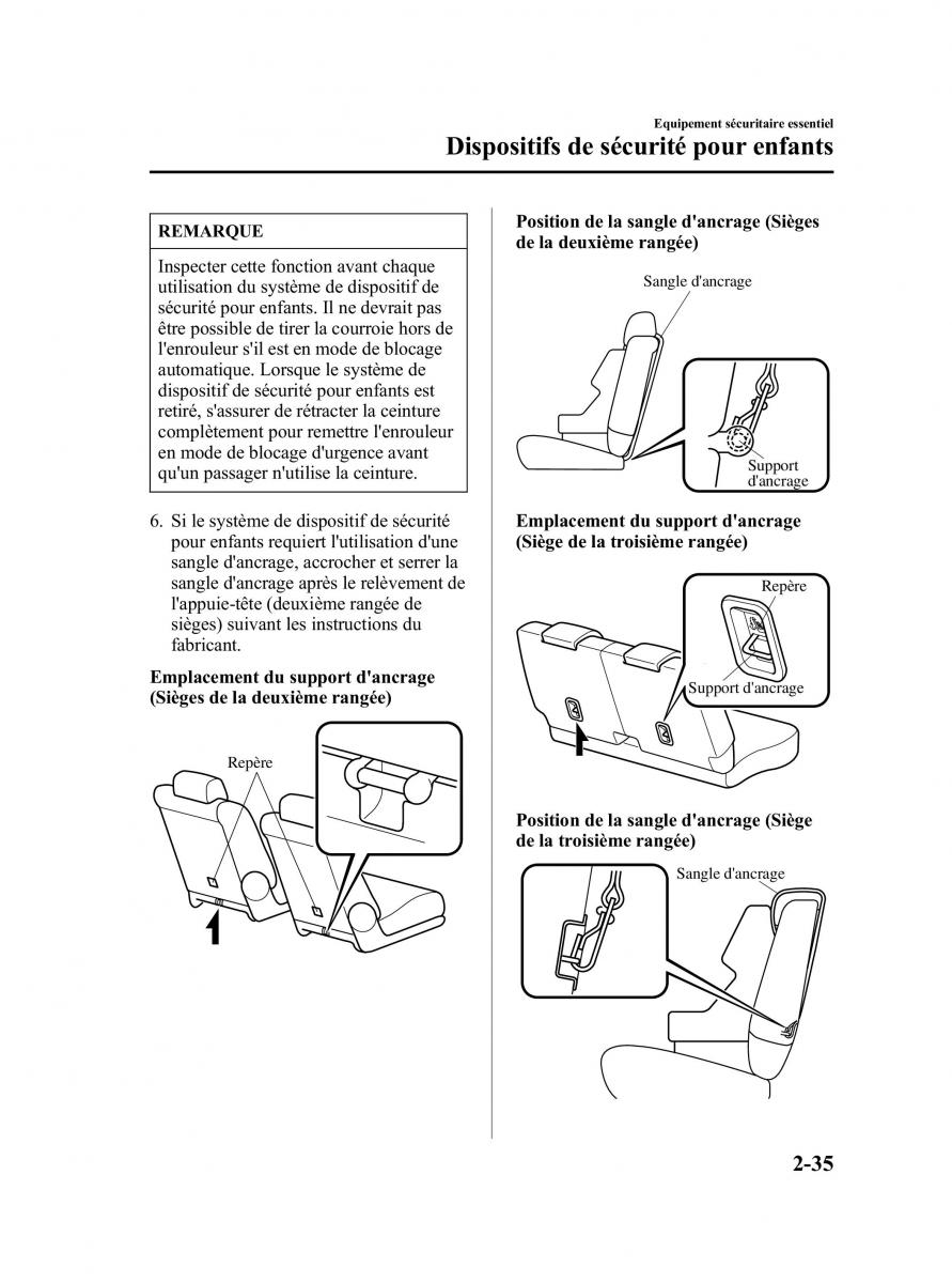 Mazda 5 I 1 manuel du proprietaire / page 47