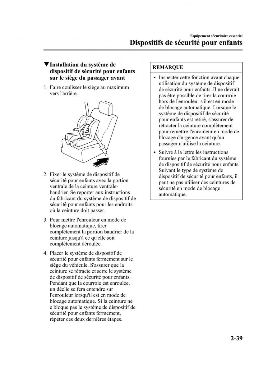 Mazda 5 I 1 manuel du proprietaire / page 51