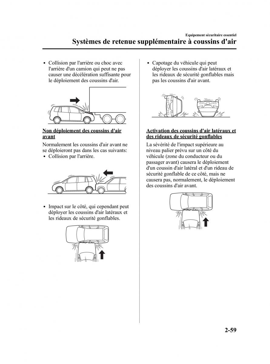 Mazda 5 II 2 manuel du proprietaire / page 69