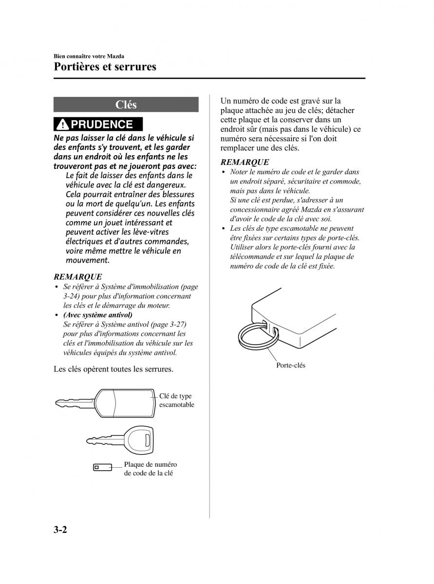 Mazda 5 II 2 manuel du proprietaire / page 76