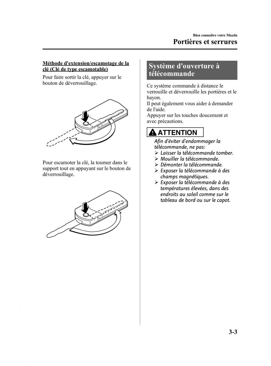 Mazda 5 II 2 manuel du proprietaire / page 77