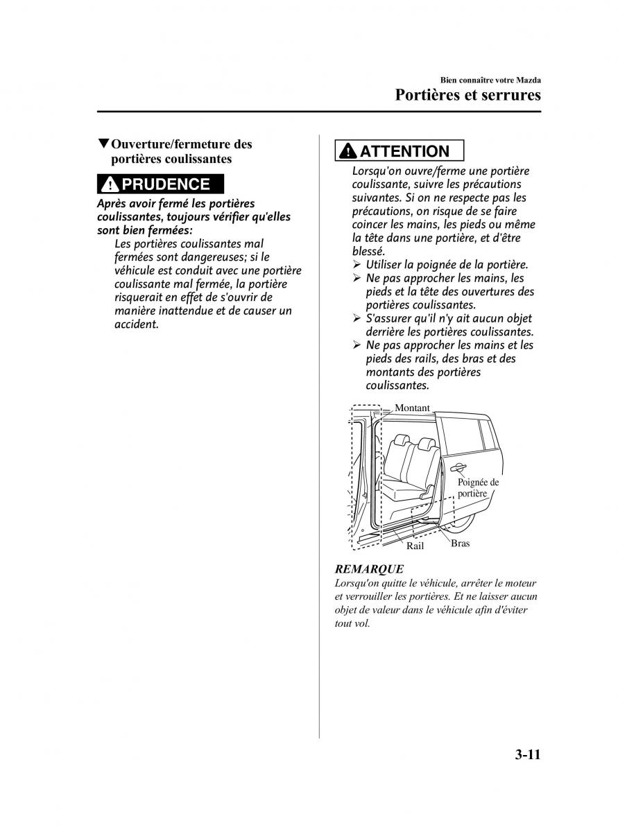 Mazda 5 II 2 manuel du proprietaire / page 85