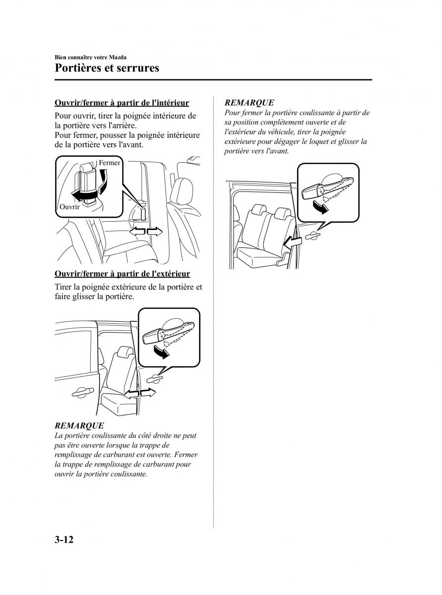 Mazda 5 II 2 manuel du proprietaire / page 86