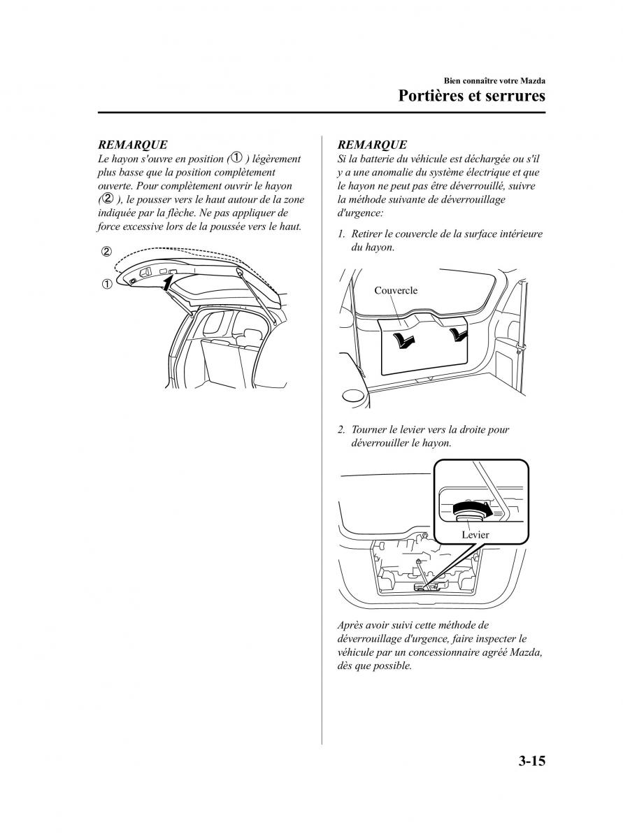 Mazda 5 II 2 manuel du proprietaire / page 89