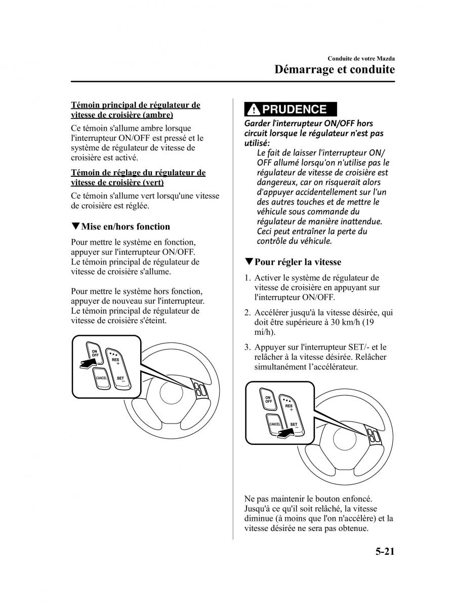 Mazda 5 II 2 manuel du proprietaire / page 141