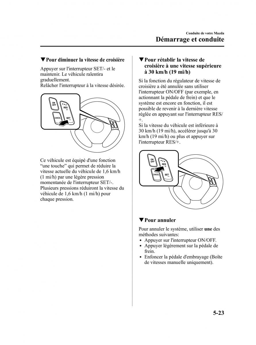 Mazda 5 II 2 manuel du proprietaire / page 143