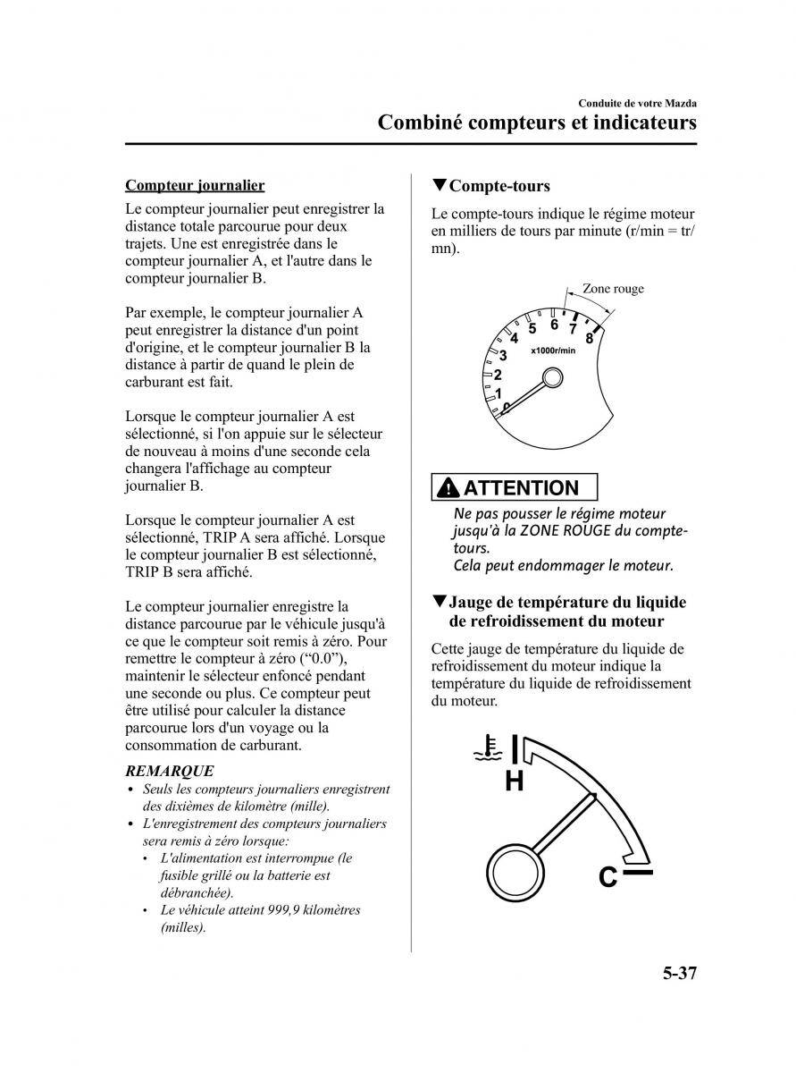 Mazda 5 II 2 manuel du proprietaire / page 157