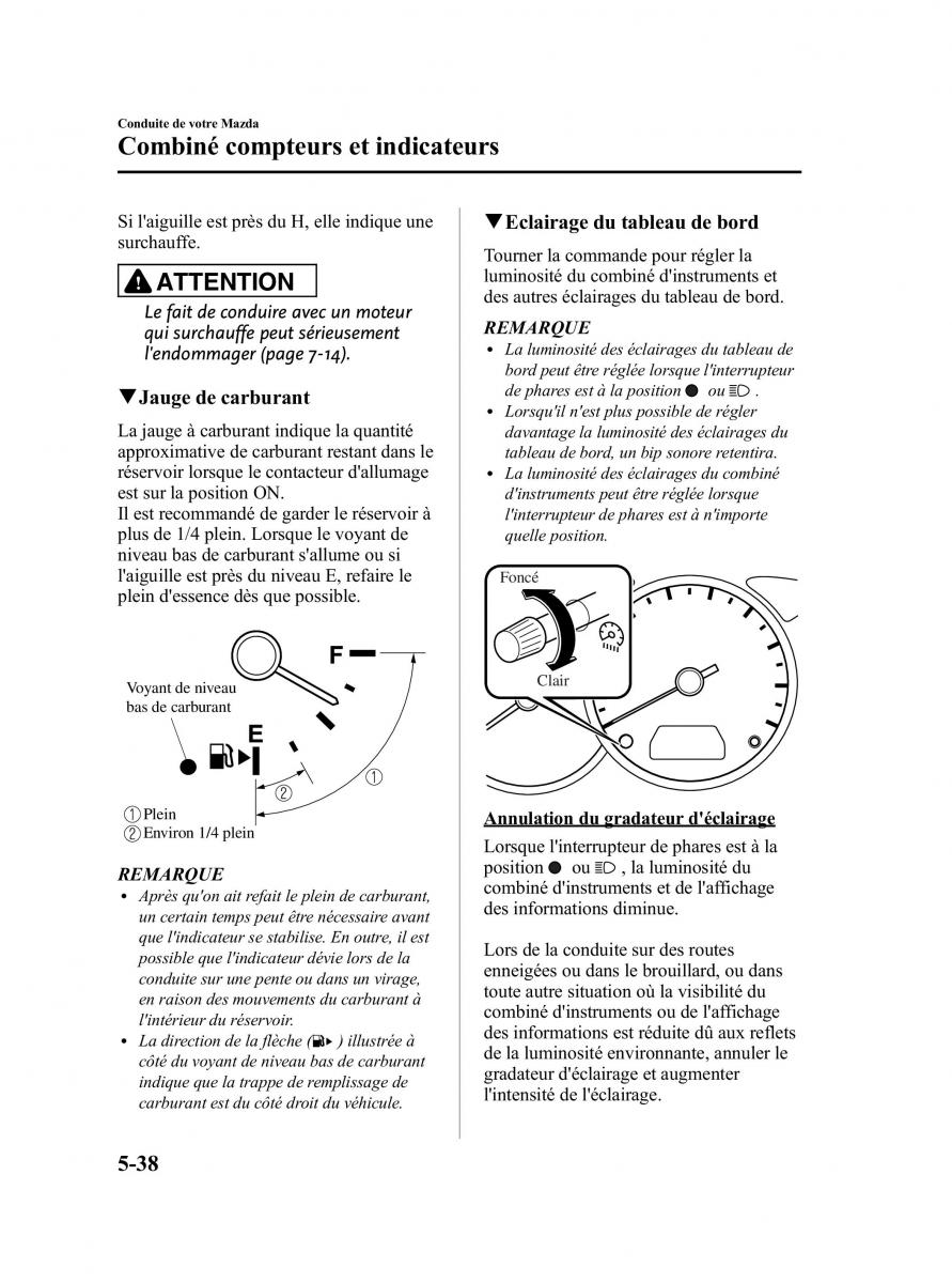 Mazda 5 II 2 manuel du proprietaire / page 158