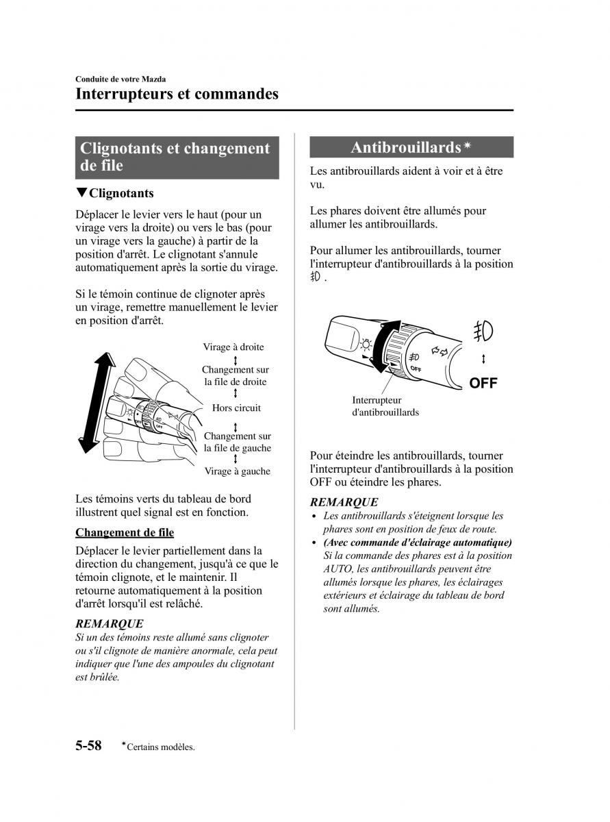 Mazda 5 II 2 manuel du proprietaire / page 178