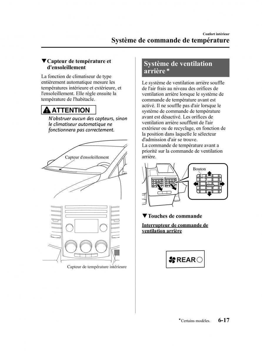 Mazda 5 II 2 manuel du proprietaire / page 203