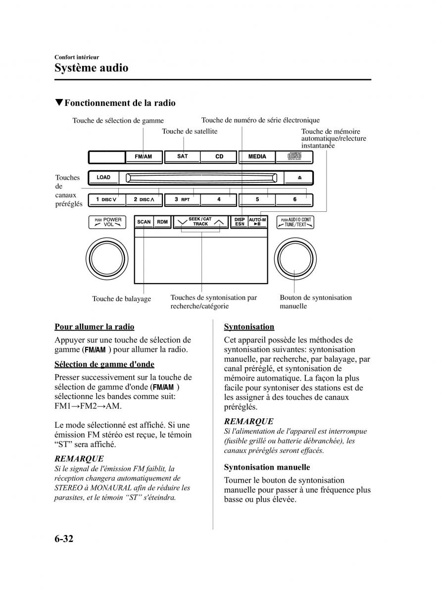 Mazda 5 II 2 manuel du proprietaire / page 218