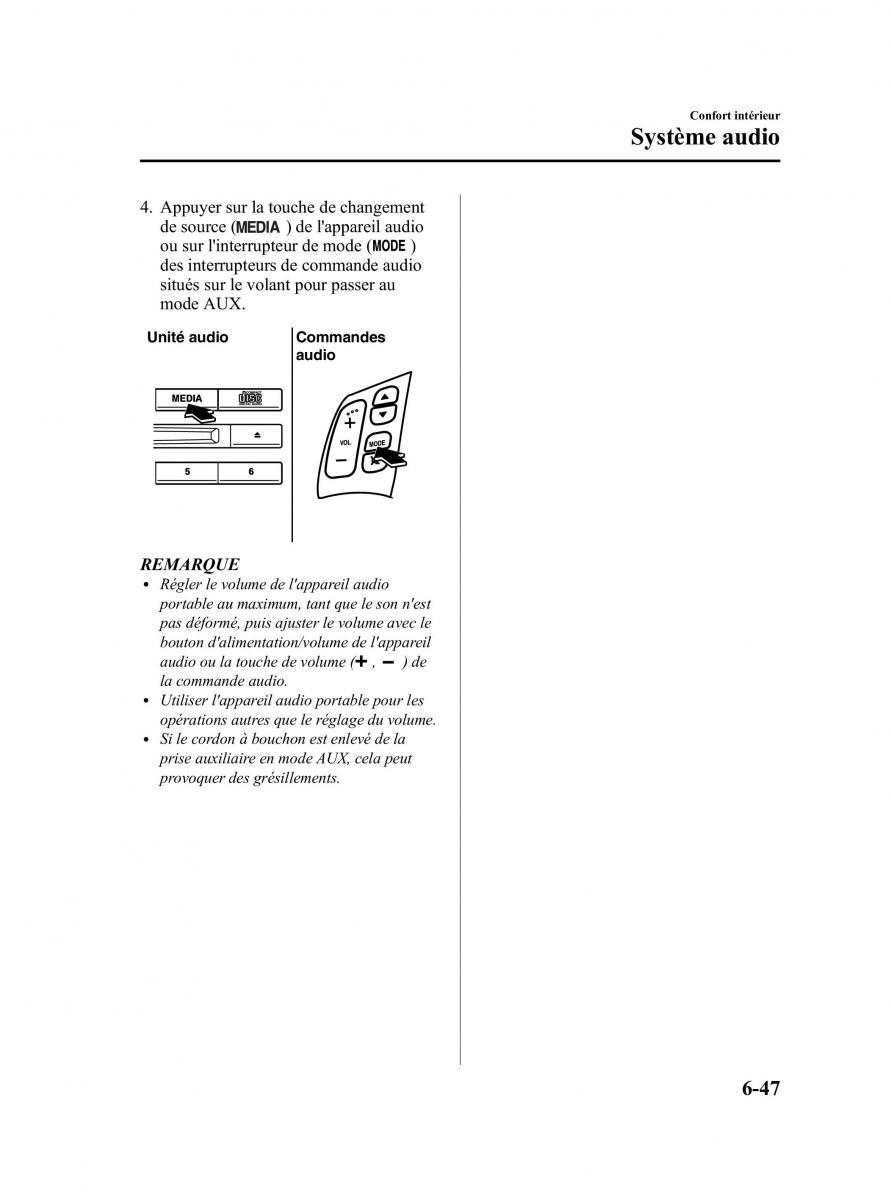 Mazda 5 II 2 manuel du proprietaire / page 233